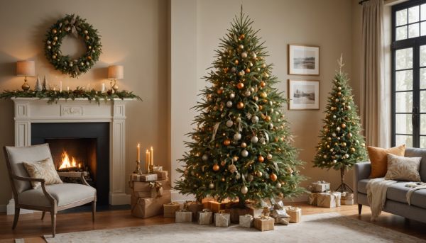 Sublimer son sapin avec des détails végétaux chic